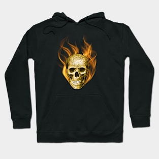 Flaming skull Hoodie